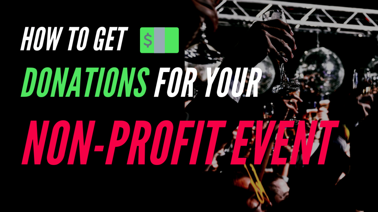 How to Get Donations for Your NonProfit Event Sparxo